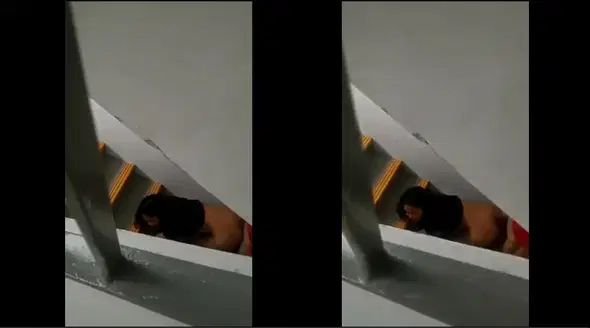 Quay lén cặp đôi public ở thang bộ chung cư